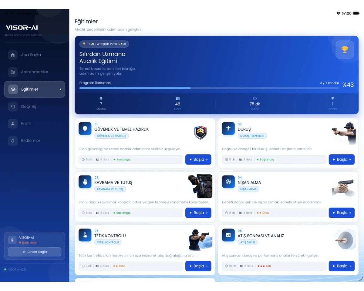 VISOR App — Gruppenansicht