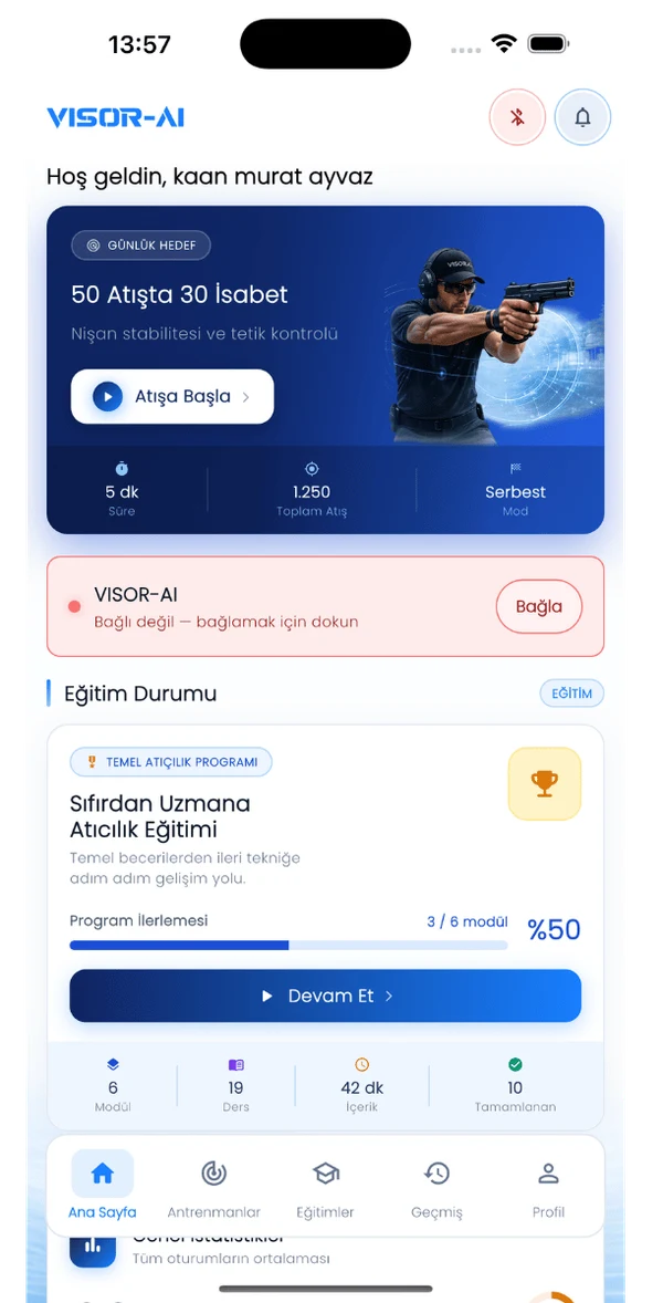 VISOR App Live-Einheit